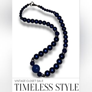 Blue Beaded Necklace